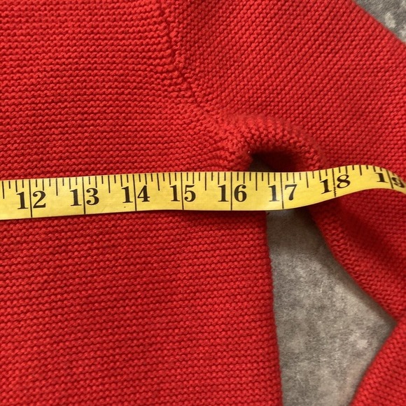 J. Crew Sweater Womens Size Small Red Classic Crewneck Knit Holiday - Picture 4 of 12